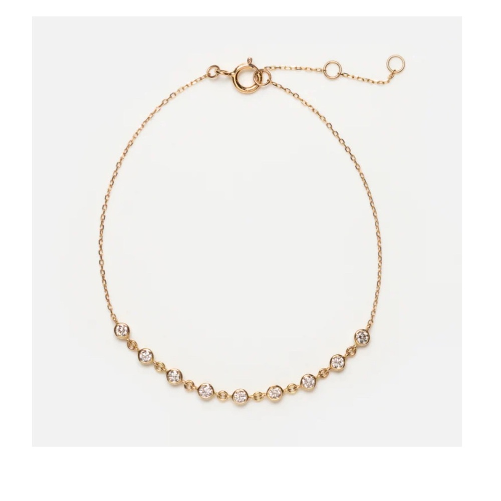 Solid Gold Classic Diamond Strand Bracelet Local Eclectic